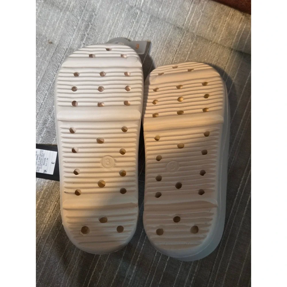 Art Class Edie White Platform Slides Sandals Kids Size 3 Slip On